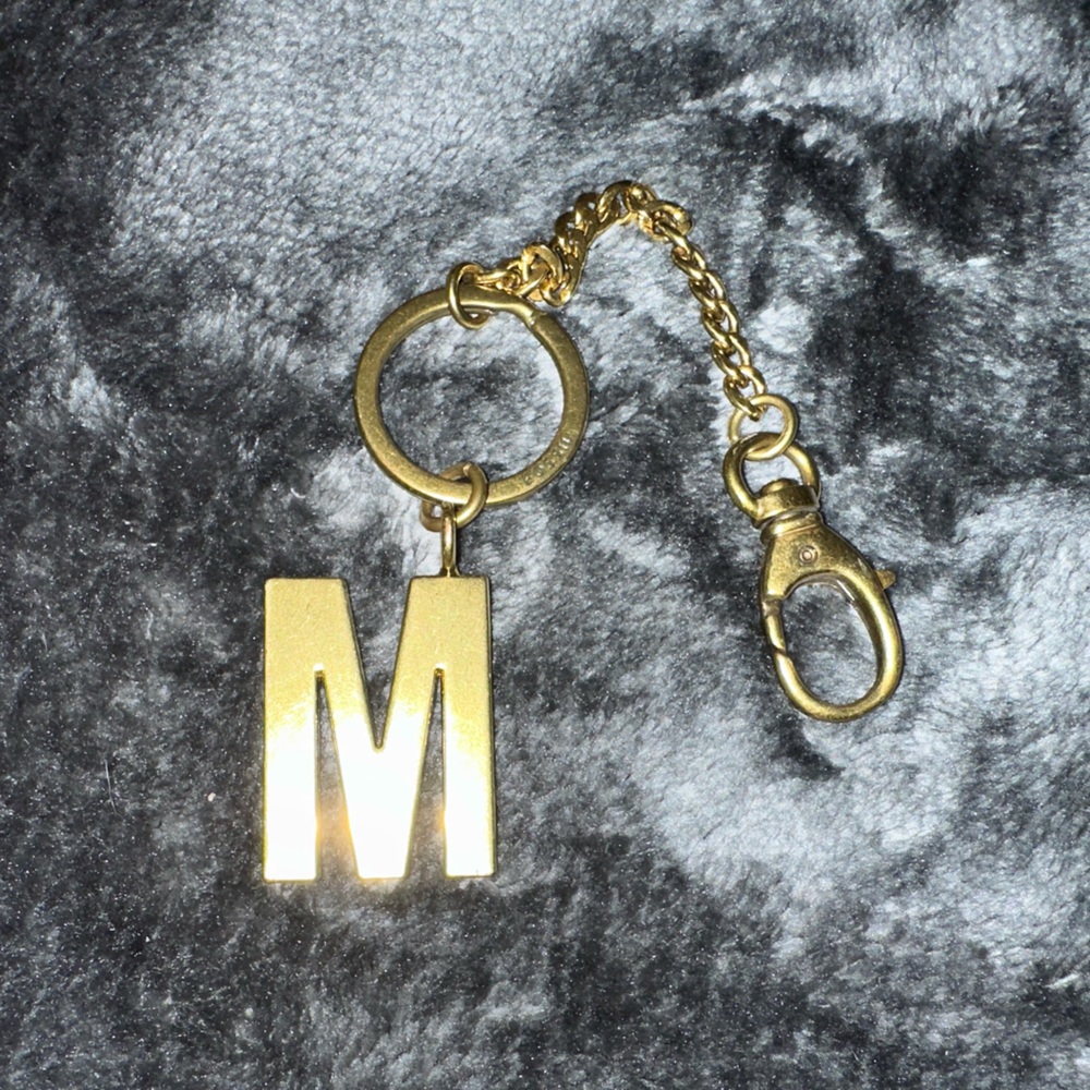 Fossil letter M keychain